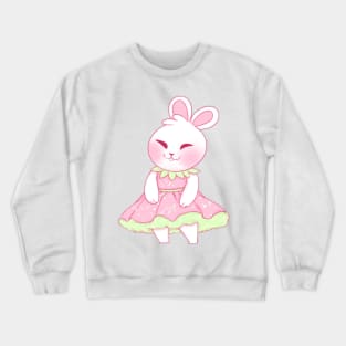 Strawberry dress bunny Crewneck Sweatshirt